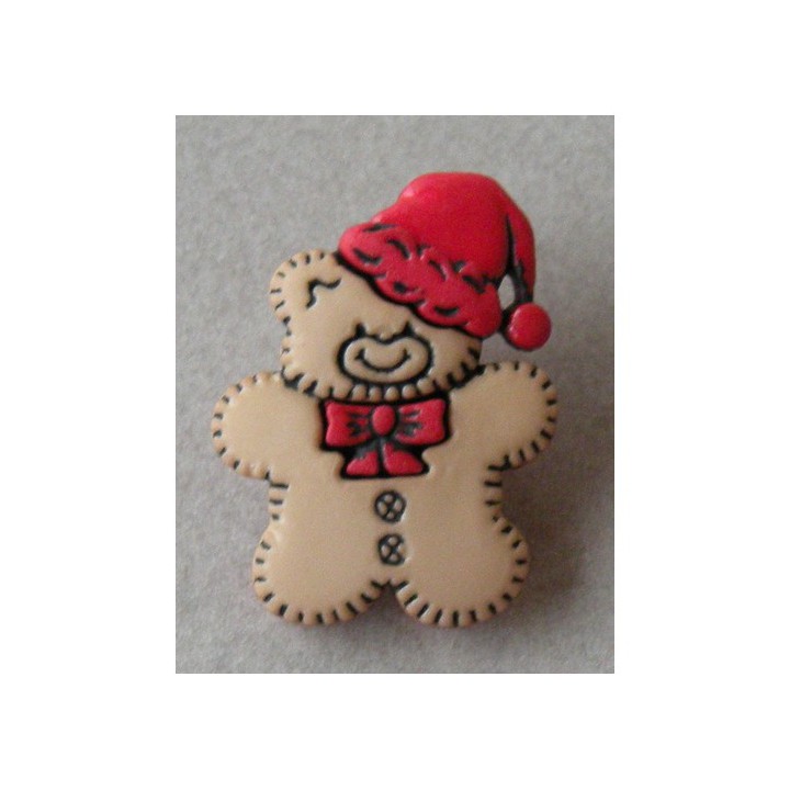 Bouton Gateau Nounours De Noel Deco Creatif Mercerie Floriane