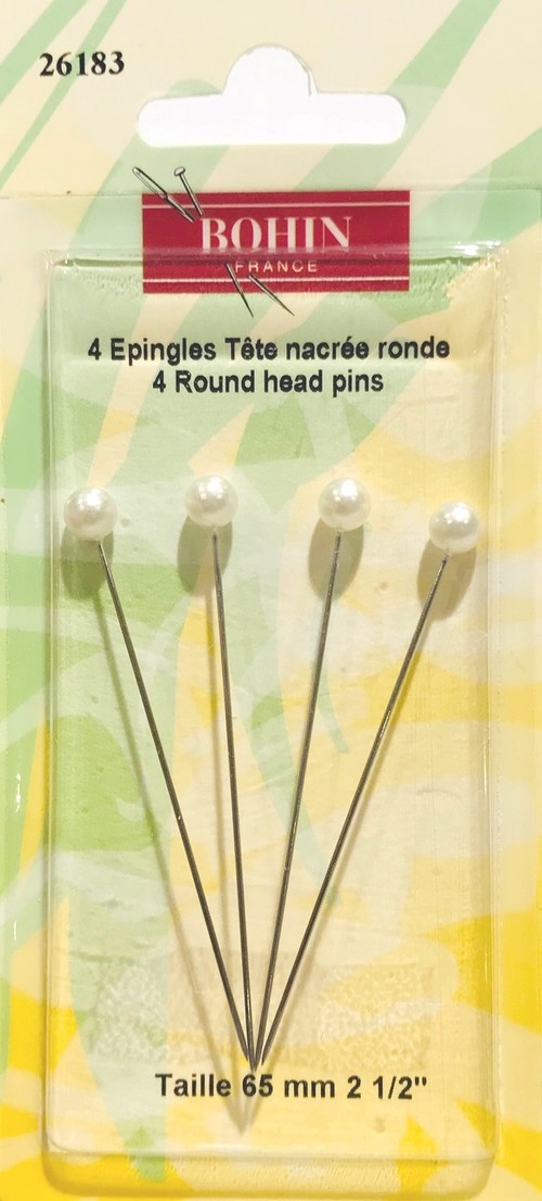 Epingles Tête Nacrée Ronde Bohin Mercerie Floriane 